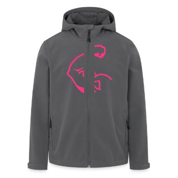Arm Arm Muskel Bodybuilding logo1 - Recycelte Männer Softshell-Jacke von Stanley/Stella - Anthrazit - Vorne - AI Model Male 185 light (185cm)