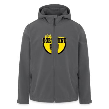 dortmund_logo - Recycelte Männer Softshell-Jacke von Stanley/Stella - Anthrazit - Vorne - AI Model Male 185 light (185cm)