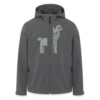 Ziege - Recycelte Männer Softshell-Jacke von Stanley/Stella - Anthrazit - Vorne - AI Model Male 185 light (185cm)