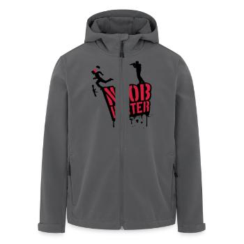 Shooter Noob Hunter Blut Tropfen Graffiti - Recycelte Männer Softshell-Jacke von Stanley/Stella - Anthrazit - Vorne - AI Model Male 185 light (185cm)