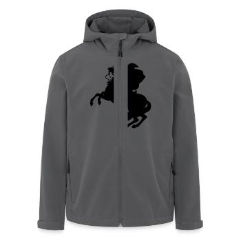 Napoleon Bonaparte - Recycelte Männer Softshell-Jacke von Stanley/Stella - Anthrazit - Vorne - AI Model Male 185 light (185cm)