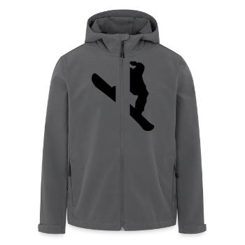 Snowboarding - Recycelte Männer Softshell-Jacke von Stanley/Stella - Anthrazit - Vorne - AI Model Male 185 light (185cm)
