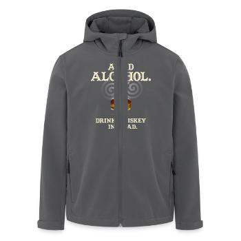 Avoid Alcohol Drink Whiskey - Recycelte Männer Softshell-Jacke von Stanley/Stella - Anthrazit - Vorne - AI Model Male 185 light (185cm)
