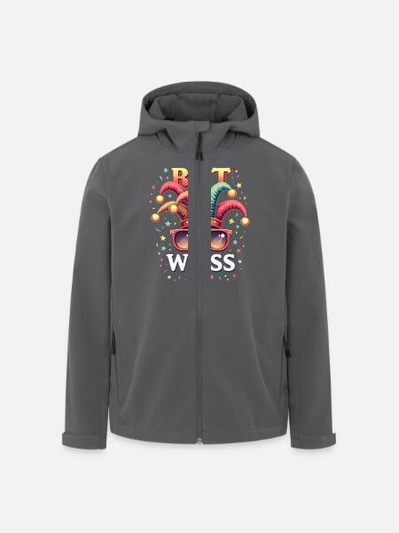 Köln Rut und Wiess - Karneval Outfit - Recycelte Männer Softshell-Jacke von Stanley/Stella - Anthrazit