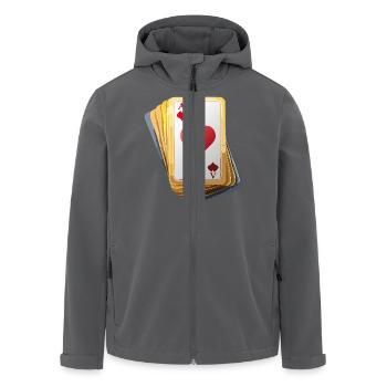 CARDS - Recycelte Männer Softshell-Jacke von Stanley/Stella - Anthrazit - Vorne - AI Model Male 185 light (185cm)