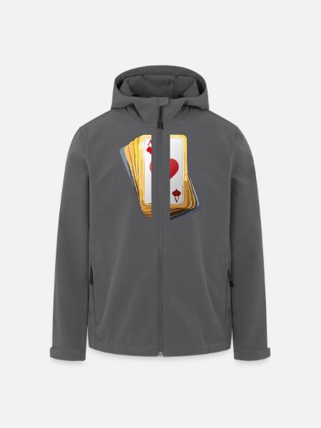 CARDS - Recycelte Männer Softshell-Jacke von Stanley/Stella - Anthrazit