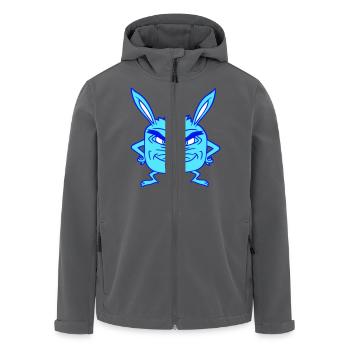 Hase Monster böser Blick Gefährlich Cool lächeln - Recycelte Männer Softshell-Jacke von Stanley/Stella - Anthrazit - Vorne - AI Model Male 185 light (185cm)
