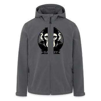 Gankey Monkey - Recycelte Männer Softshell-Jacke von Stanley/Stella - Anthrazit - Vorne - AI Model Male 185 light (185cm)