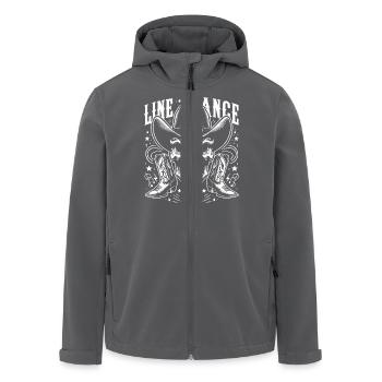 Line Dance Skull mit Stetson und Boots und Lasso - Recycelte Männer Softshell-Jacke von Stanley/Stella - Anthrazit - Vorne - AI Model Male 185 light (185cm)