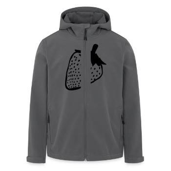 Erdbeere - Recycelte Männer Softshell-Jacke von Stanley/Stella - Anthrazit - Vorne - AI Model Male 185 light (185cm)