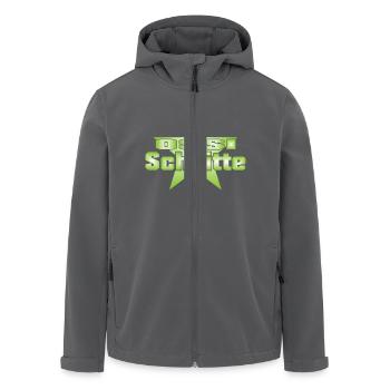 Ossi Schnitte - Recycelte Männer Softshell-Jacke von Stanley/Stella - Anthrazit - Vorne - AI Model Male 185 light (185cm)