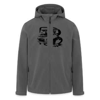 Barkas B1000 Transporter - Recycelte Männer Softshell-Jacke von Stanley/Stella - Anthrazit - Vorne - AI Model Male 185 light (185cm)