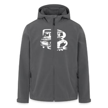 Barkas B1000 Transporter - Recycelte Männer Softshell-Jacke von Stanley/Stella - Anthrazit - Vorne - AI Model Male 185 light (185cm)