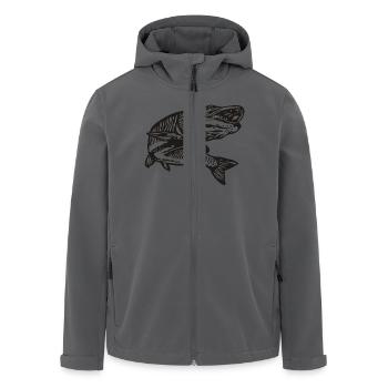 Hecht - Recycelte Männer Softshell-Jacke von Stanley/Stella - Anthrazit - Vorne - AI Model Male 185 light (185cm)