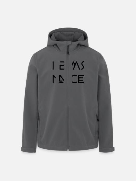 i Bims 1 nice - Recycelte Männer Softshell-Jacke von Stanley/Stella - Anthrazit
