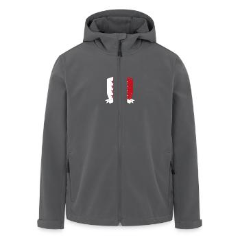 Drapeau Valais Wallis - Recycelte Männer Softshell-Jacke von Stanley/Stella - Anthrazit - Vorne - AI Model Male 185 light (185cm)
