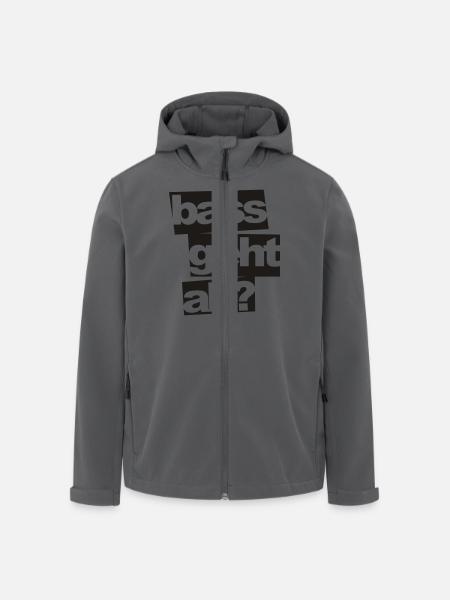 bass_geht_ab_1C - Recycelte Männer Softshell-Jacke von Stanley/Stella - Anthrazit