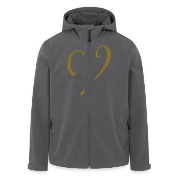 Buchstabe V - Recycelte Männer Softshell-Jacke von Stanley/Stella - Anthrazit - Vorne - AI Model Male 185 light (185cm)