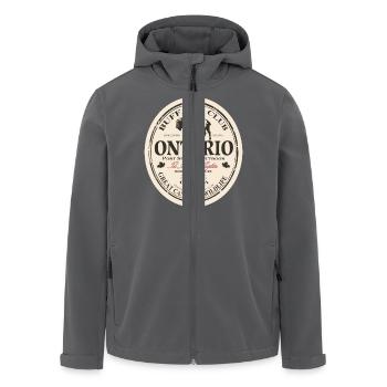 Bison Büffel - Buffalo - Recycelte Männer Softshell-Jacke von Stanley/Stella - Anthrazit - Vorne - AI Model Male 185 light (185cm)