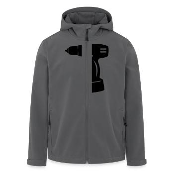 Akkuschrauber - Recycelte Männer Softshell-Jacke von Stanley/Stella - Anthrazit - Vorne - AI Model Male 185 light (185cm)