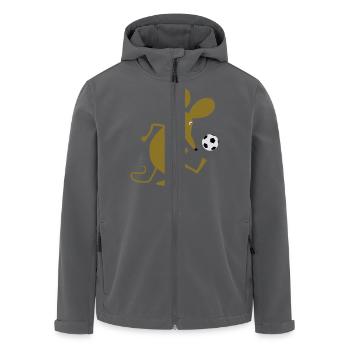 Fussballmaus - Recycelte Männer Softshell-Jacke von Stanley/Stella - Anthrazit - Vorne - AI Model Male 185 light (185cm)
