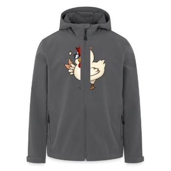 Chick - Recycelte Männer Softshell-Jacke von Stanley/Stella - Anthrazit - Vorne - AI Model Male 185 light (185cm)