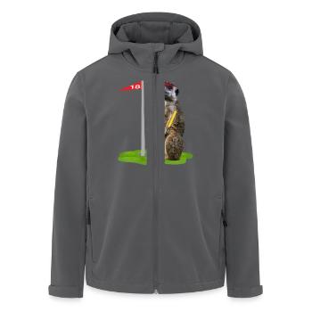 Golf-Erdmännchen - Recycelte Männer Softshell-Jacke von Stanley/Stella - Anthrazit - Vorne - AI Model Male 185 light (185cm)