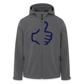 Daumen Hoch Gefällt mir like - Recycelte Männer Softshell-Jacke von Stanley/Stella - Anthrazit - Vorne - AI Model Male 185 light (185cm)
