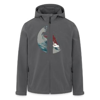 Surfer - Recycelte Männer Softshell-Jacke von Stanley/Stella - Anthrazit - Vorne - AI Model Male 185 light (185cm)