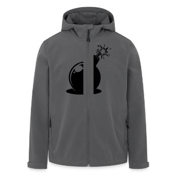 Bombe - Recycelte Männer Softshell-Jacke von Stanley/Stella - Anthrazit - Vorne - AI Model Male 185 light (185cm)