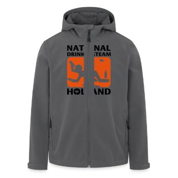 NATIONAL DRINKING TEAM HOLLAND - Recycelte Männer Softshell-Jacke von Stanley/Stella - Anthrazit - Vorne - AI Model Male 185 light (185cm)