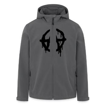 Anarchie - Recycelte Männer Softshell-Jacke von Stanley/Stella - Anthrazit - Vorne - AI Model Male 185 light (185cm)