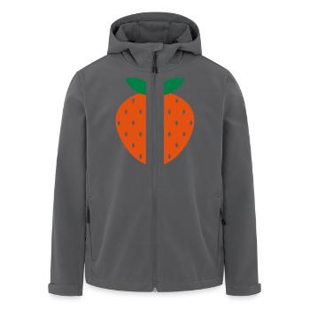 Erdbeere - Recycelte Männer Softshell-Jacke von Stanley/Stella - Anthrazit - Vorne - AI Model Male 185 light (185cm)