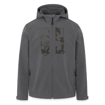 salsa - Recycelte Männer Softshell-Jacke von Stanley/Stella - Anthrazit - Vorne - AI Model Male 185 light (185cm)