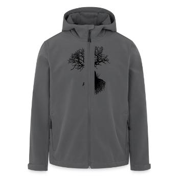 oak tree - Recycelte Männer Softshell-Jacke von Stanley/Stella - Anthrazit - Vorne - AI Model Male 185 light (185cm)