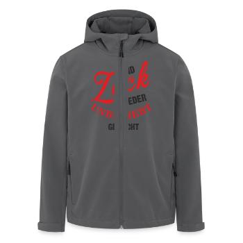 Und Zack wieder unbeliebt gemacht - Recycelte Männer Softshell-Jacke von Stanley/Stella - Anthrazit - Vorne - AI Model Male 185 light (185cm)