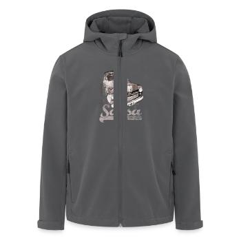 salsa - Recycelte Männer Softshell-Jacke von Stanley/Stella - Anthrazit - Vorne - AI Model Male 185 light (185cm)
