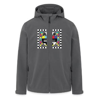Big Bang Testbild Standbild BBT - Recycelte Männer Softshell-Jacke von Stanley/Stella - Anthrazit - Vorne - AI Model Male 185 light (185cm)