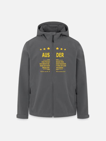 AUSBILDER - Recycelte Männer Softshell-Jacke von Stanley/Stella - Anthrazit