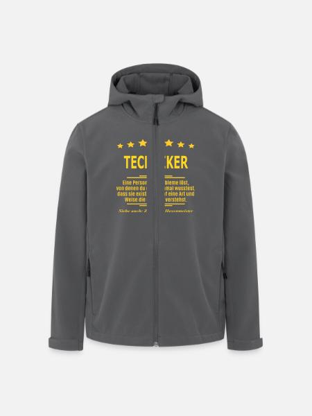 TECHNIKER - Recycelte Männer Softshell-Jacke von Stanley/Stella - Anthrazit
