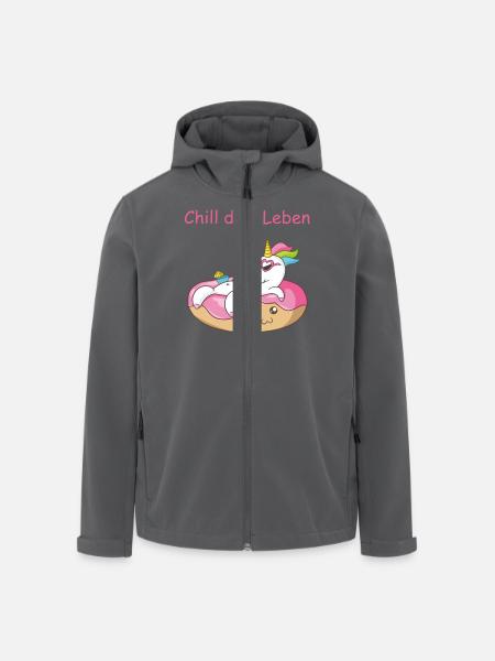 Einhorn - Recycelte Männer Softshell-Jacke von Stanley/Stella - Anthrazit