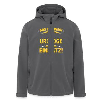 UROLOGE - Recycelte Männer Softshell-Jacke von Stanley/Stella - Anthrazit - Vorne - AI Model Male 185 light (185cm)