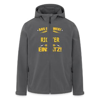 RICHTER - Recycelte Männer Softshell-Jacke von Stanley/Stella - Anthrazit - Vorne - AI Model Male 185 light (185cm)