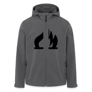 Feuer - Recycelte Männer Softshell-Jacke von Stanley/Stella - Anthrazit - Vorne - AI Model Male 185 light (185cm)
