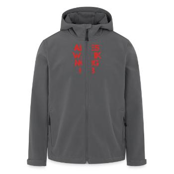 presentje wat ik nodig bass e guitar gitarre - Recycelte Männer Softshell-Jacke von Stanley/Stella - Anthrazit - Vorne - AI Model Male 185 light (185cm)