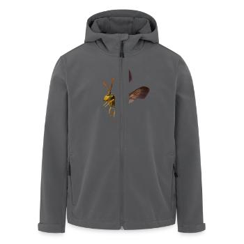 Wasp Shirt von Custom - Recycelte Männer Softshell-Jacke von Stanley/Stella - Anthrazit - Vorne - AI Model Male 185 light (185cm)
