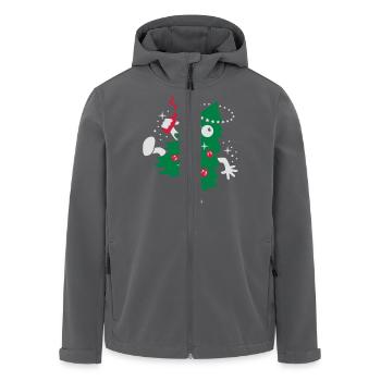 Beschwipste Weihnachten - Recycelte Männer Softshell-Jacke von Stanley/Stella - Anthrazit - Vorne - AI Model Male 185 light (185cm)