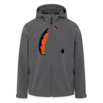 Gleitschirm Bodenspirale - Recycelte Männer Softshell-Jacke von Stanley/Stella - Anthrazit - Vorne - AI Model Male 185 light (185cm)