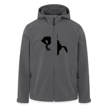 Rodeo de - Recycelte Männer Softshell-Jacke von Stanley/Stella - Anthrazit - Vorne - AI Model Male 185 light (185cm)