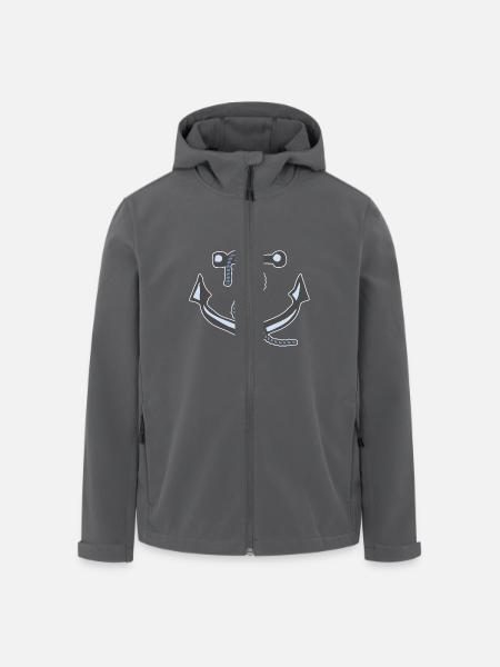Anker-2 - Recycelte Männer Softshell-Jacke von Stanley/Stella - Anthrazit